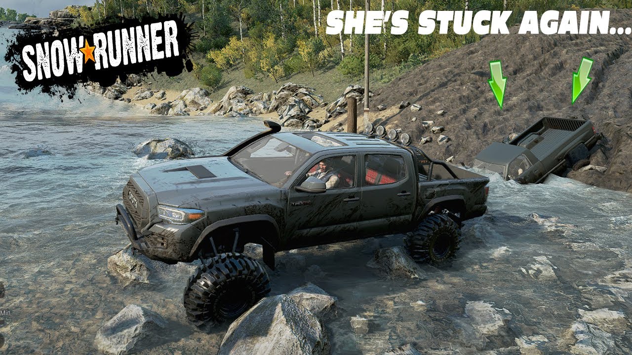 SnowRunner MP - DEEP MUDDIN IN TACOMA AND CUMMINS - Couples Off-Roading