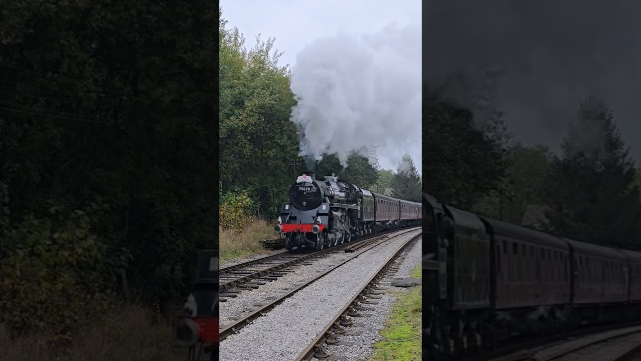 Br Standard Class 4MT No 75078 at Haworth Loop Full Video Available on YouTube Please Subscribe