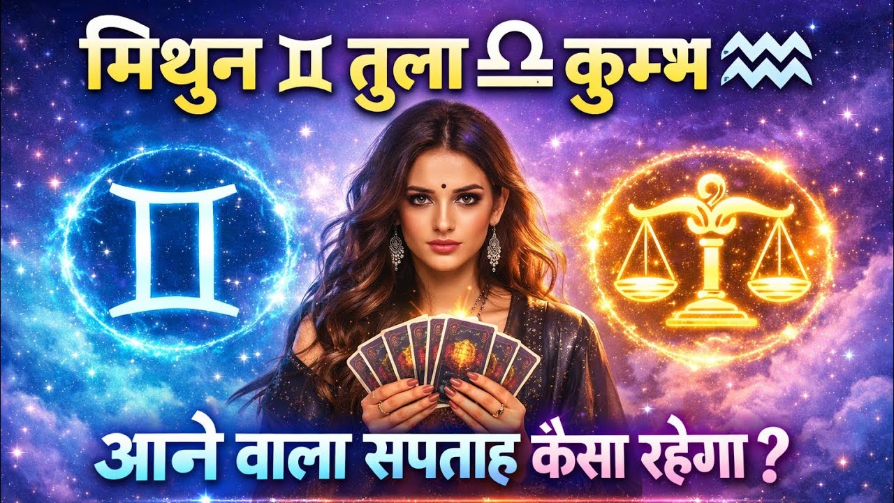 मिथुन, तुला और कुम्भ rashi walo ka ane wala week kaisa rahega ❓️#zodiacsigns #hinditarot #loveread