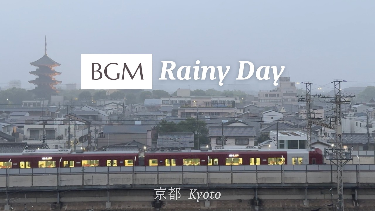 Relaxing music for a rainy Kyoto day ⛩️ #toji