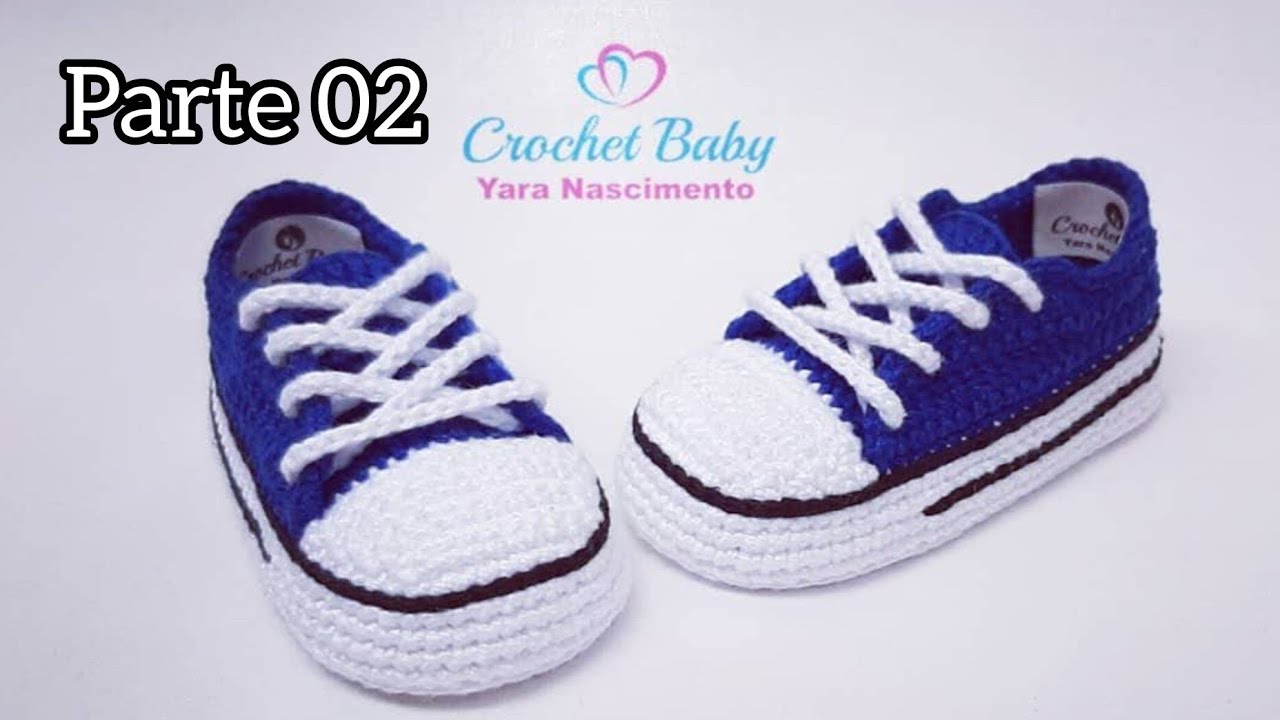 All Star de Crochê Parte 02 - Tamanho 09 - Crochet Baby Yara Nascimento