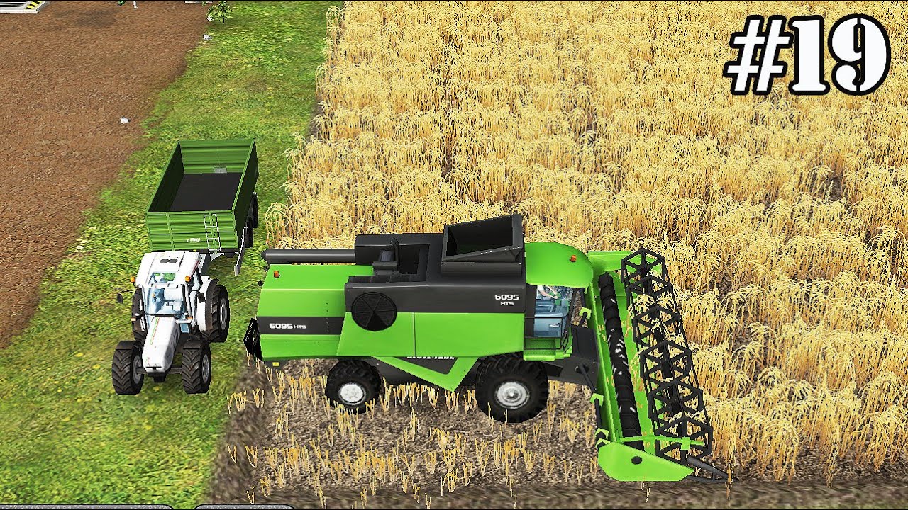 FS 14. Timelapse # 19. A full harvest with the new combine