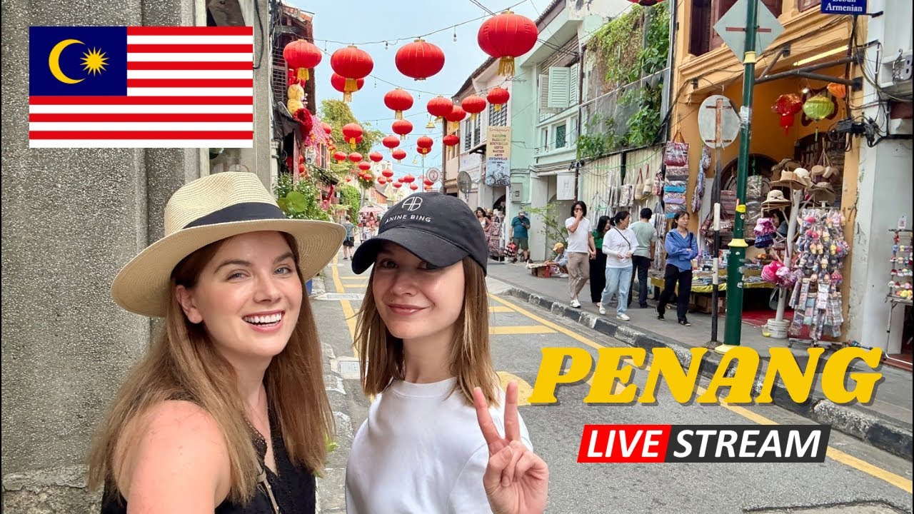 GALANTINES DAY LIVESTREAM 💕 Walking Tour of Penang 🇲🇾