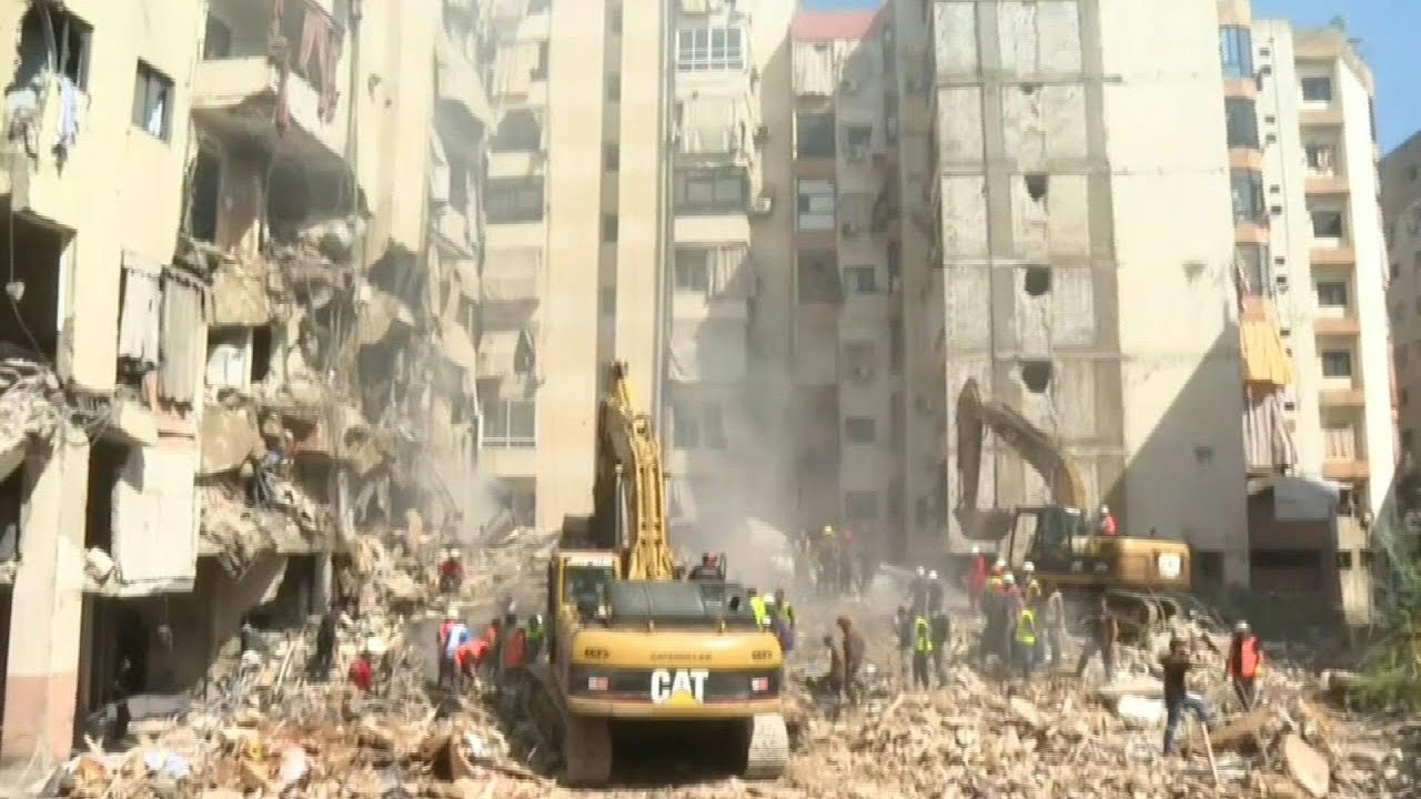 Destruction at site of deadly Israeli strike on Beirut's southern suburbs | AFP