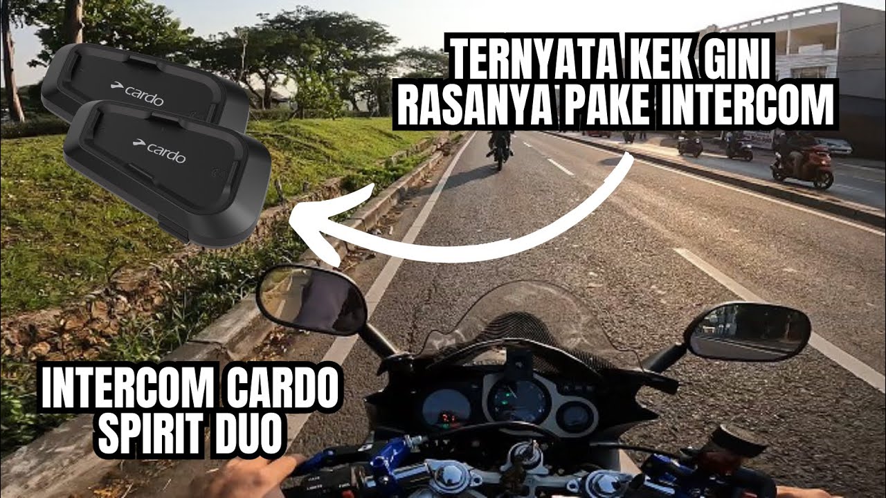 WAJIB COBA ! INTERCOM CARDO SPIRIT DUO - TEST RIDE #ninjarrnew