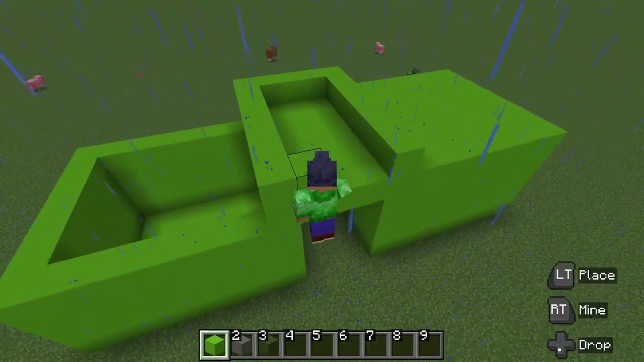 How to build a creeper statue in Minecraft Education