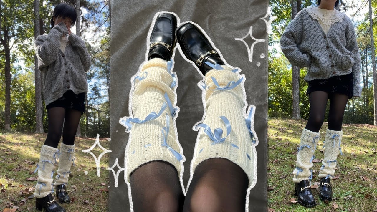 how to knit bow leg warmers ⋆ ˚｡⋆౨ৎ˚ (beginner-friendly tutorial!)