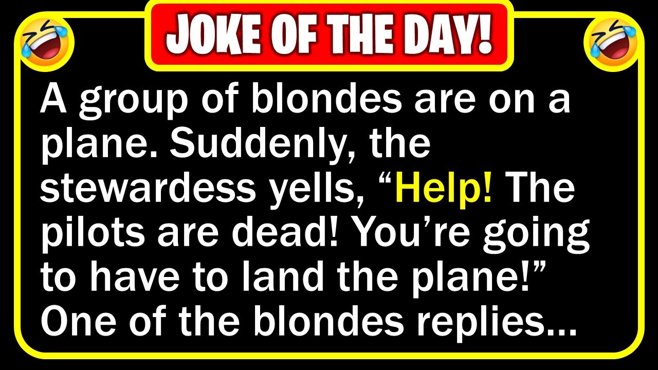 🤣 BEST JOKE OF THE DAY! - A group of blondes are on a plane heading for a... | Funny Clean Jokes
