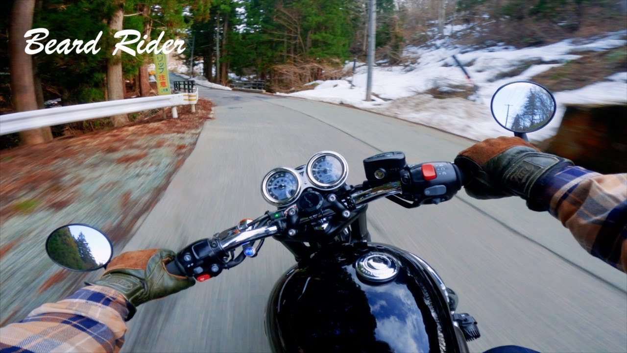 [034] Bonneville T120 Spring Snow with Beeline Moto II | Pure Exhaust Sound [2024 Spring]