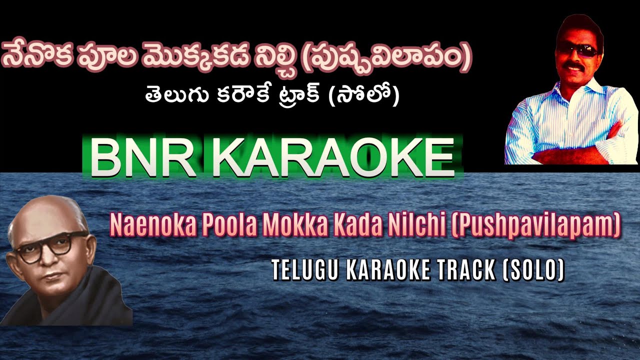 Pushpa Vilaapam Solo Karaoke | Ghantasala | Karuna Shri Jandhyala Papaiah Sastry | Private Albam