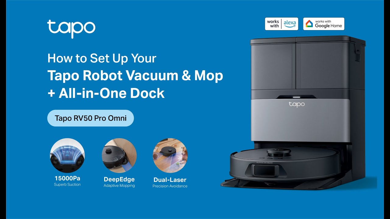 How to set up your Tapo robot vacuum with the all-in-one dock: Tapo RV50 Pro Omni