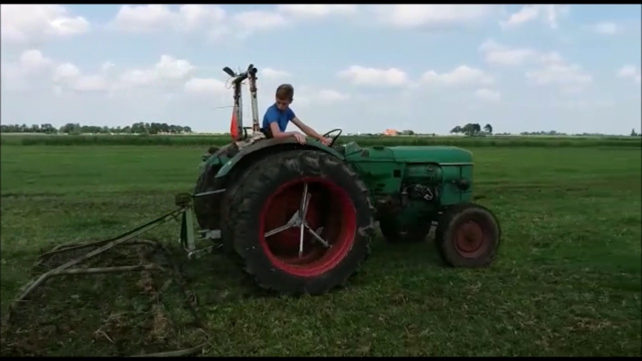 wiedeslepen met een deutz D4005