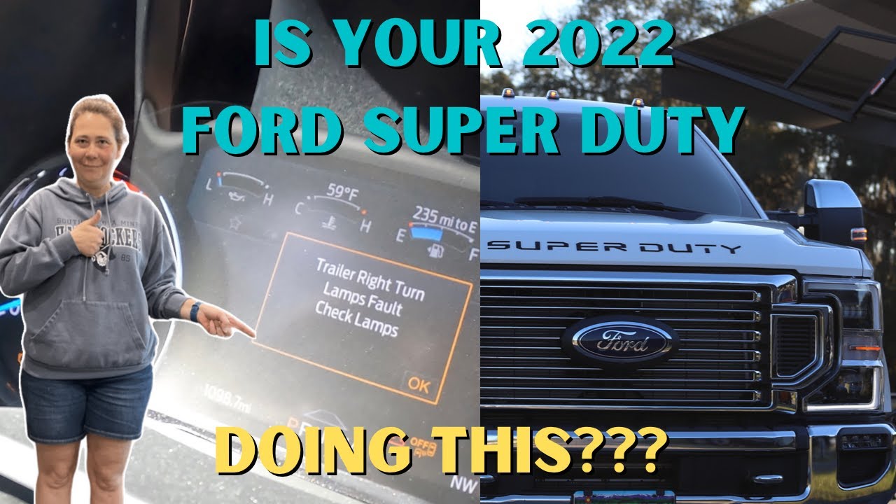 КОД НЕИСПРАВНОСТИ ПРИЦЕПА Ford F350 Super Duty 2022 (И ПРОСТОЕ УСТРАНЕНИЕ)