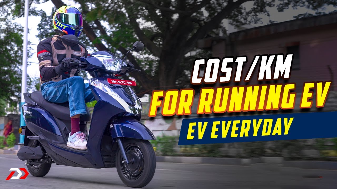 EV Everyday | What is the cost per kilometer of running an electric scooter? | PowerDrift