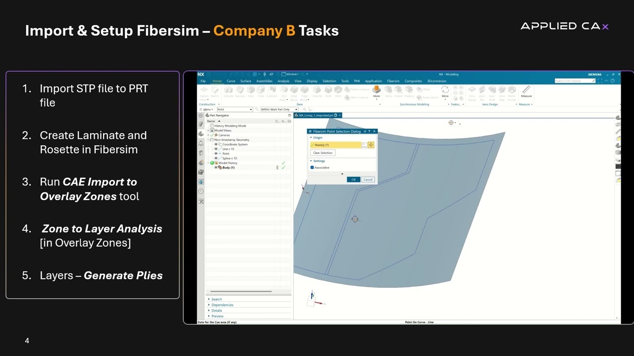 Конвертация проектов NX Composites в Fibersim