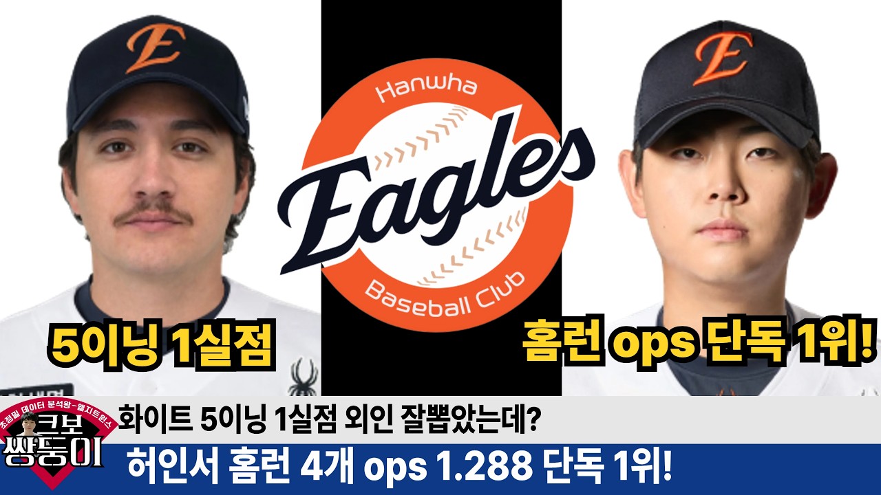 허인서 홈런 1위 ops 1위! 화이트 정말 잘뽑은듯! 김태연 나 원래 주전이야! 심우준 주전 유격수는 나! #한화이글스 #이글스tv #허인서
