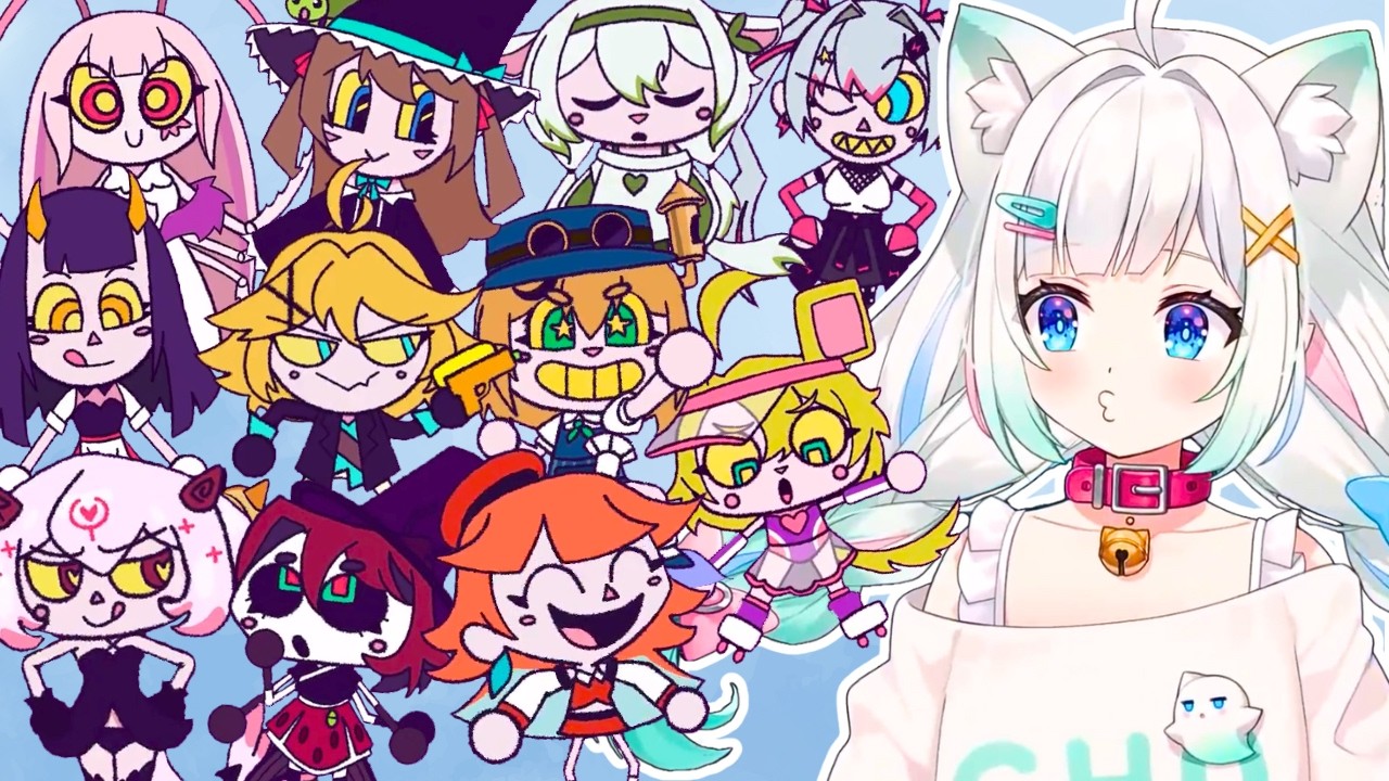 Mint Reacts to all the vtubers cameos in her Game [Freak or Treat]