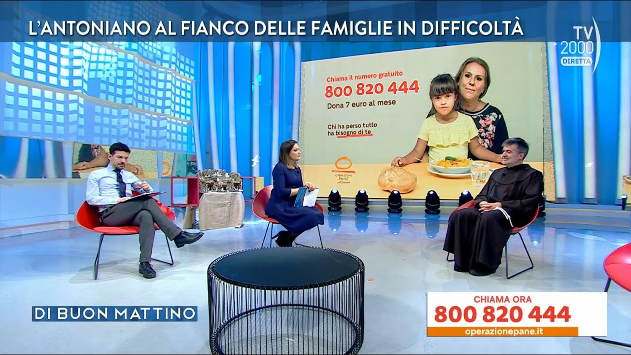 Di buon mattino (TV2000) - L'Antoniano al fianco delle famiglie in difficolt&agrave;