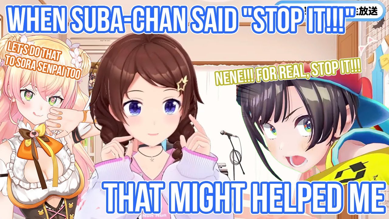 Sora Saved by Subaru That Stopped Nenechi Sexual Harassment [Hololive/Tokino Sora/Momosuzu Nene]