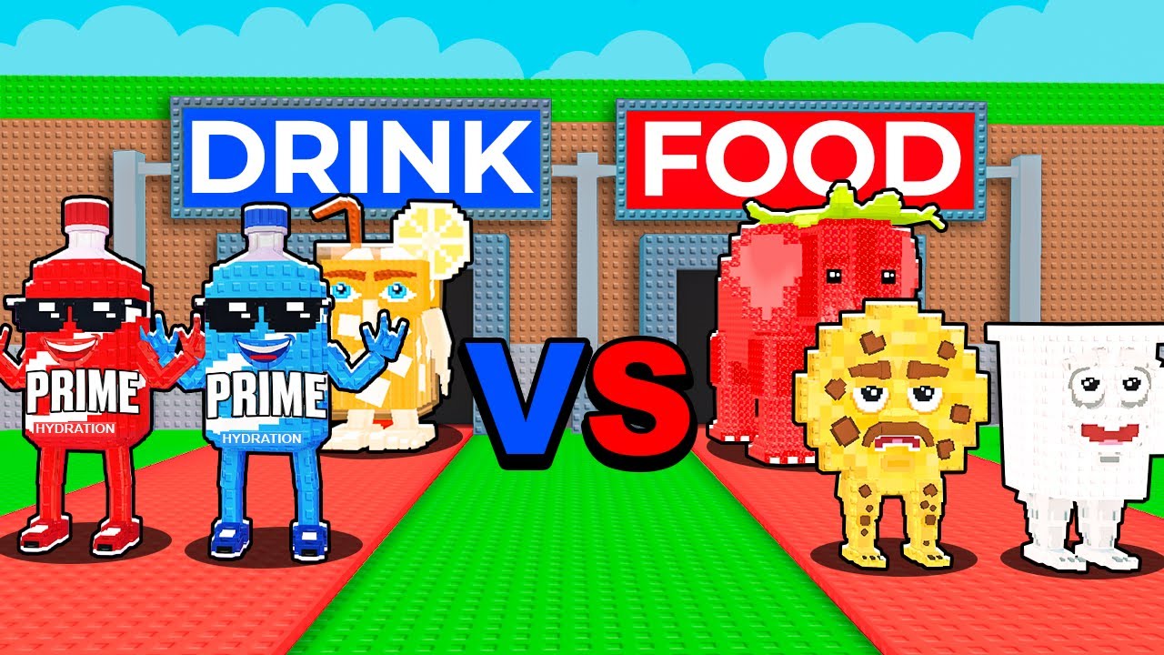 FOOD vs DRINK In Steal A Brainrot!!