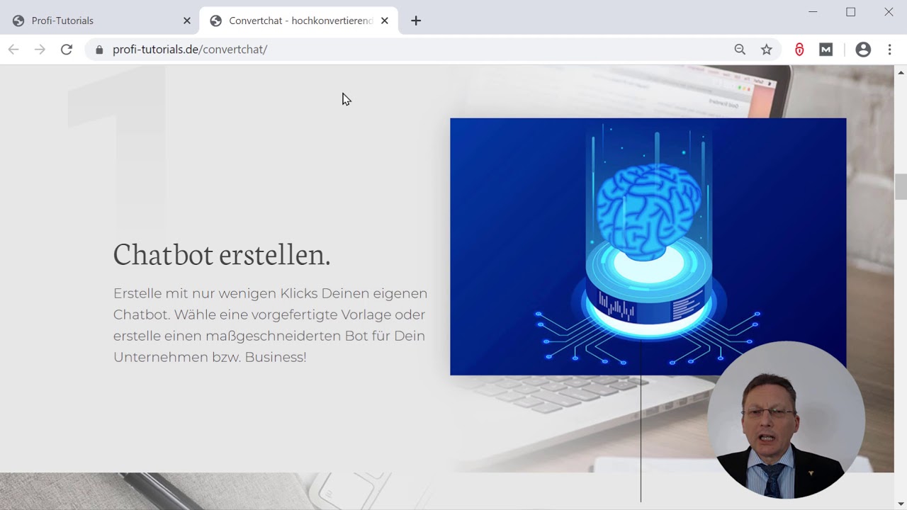 NEU ConvertChat - Der hochkonvertierende Chatbot f&uuml;r Deine Website! Hier bei Profi-Tutorials.de...