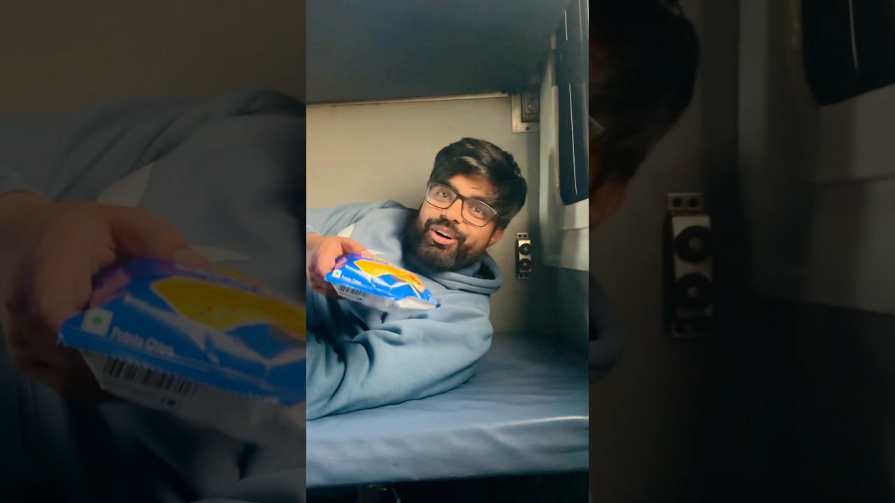 Goa Vlog on @Anurathivlog 😍 Life hack of pillow in train 😂 #dushyantkukreja #shorts