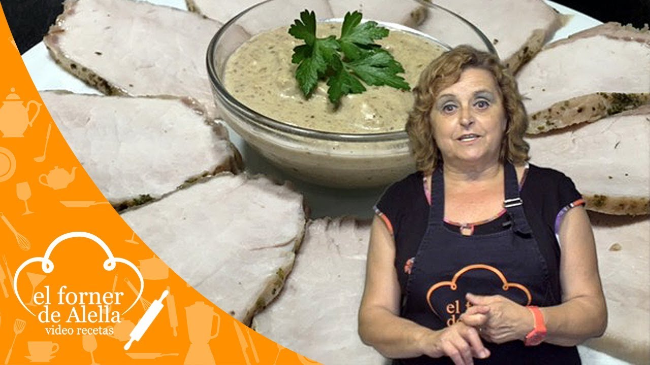 Lomo a la sal con salsa de ceps