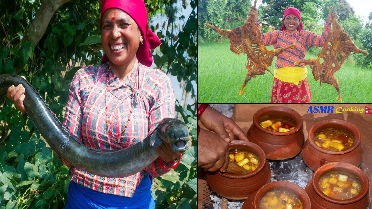 कान्छीको यस्ता रेसीपीहरु हेरेर तपाई छक्क पर्नुहुन्छ । eel Fish curry | Unique Food recipe