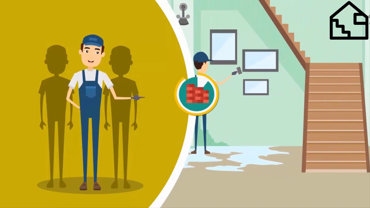 Basement Waterproofing 2D Animated Promo Video