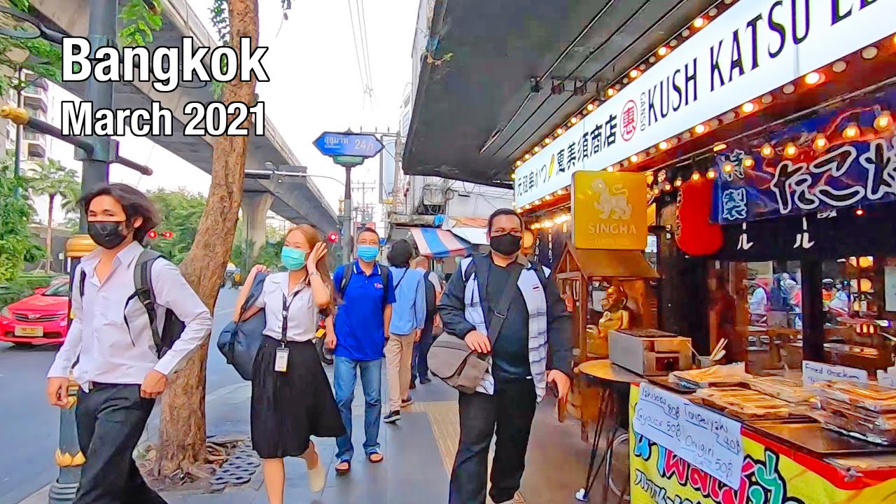 Walking in BANGKOK - Sukhumvit Road - Bangkok 2021