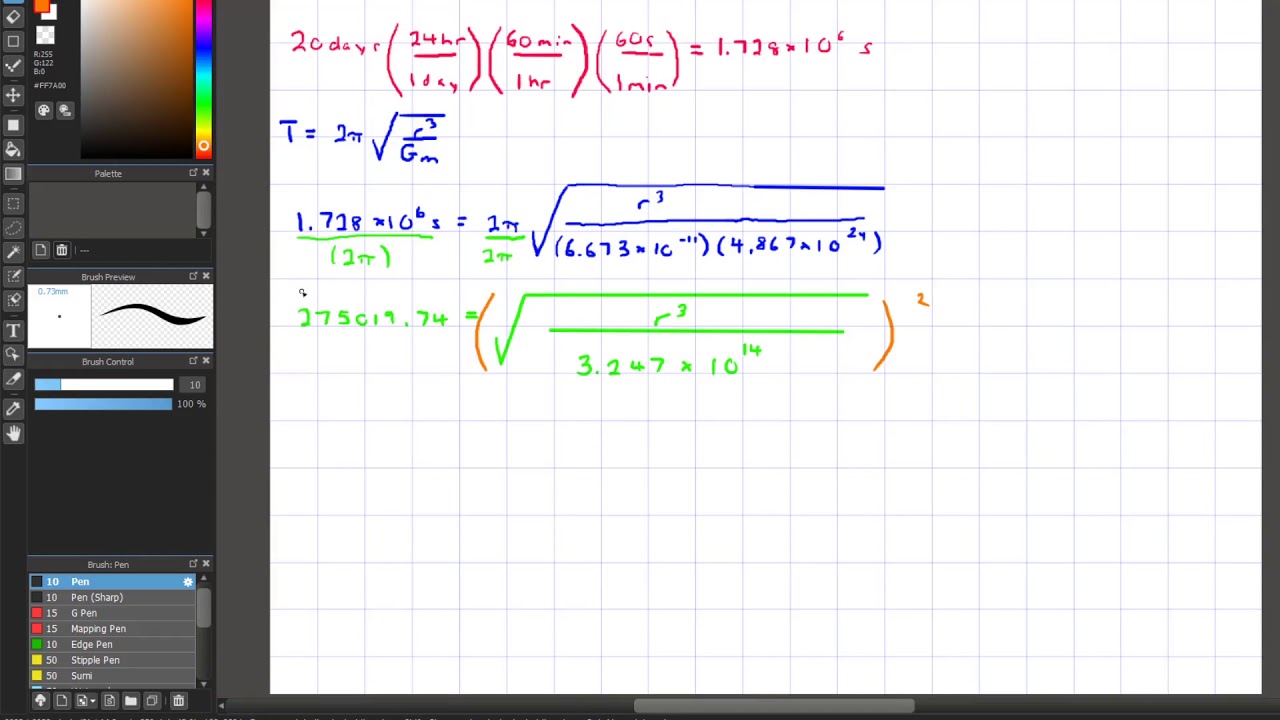 Kepler's 3rd Law Practice Problem
