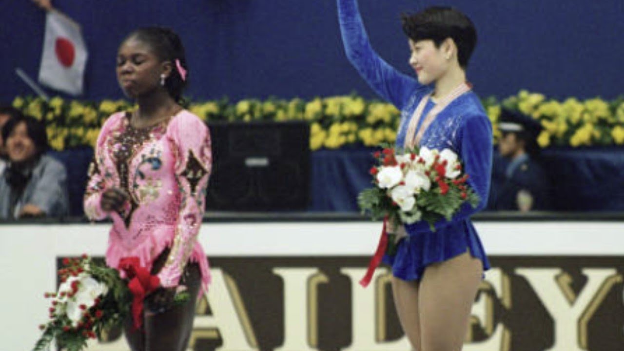 Bonaly 🇫🇷🥈 v Sato 🇯🇵🥇: 1994 World short & free skates - U.S. TV
