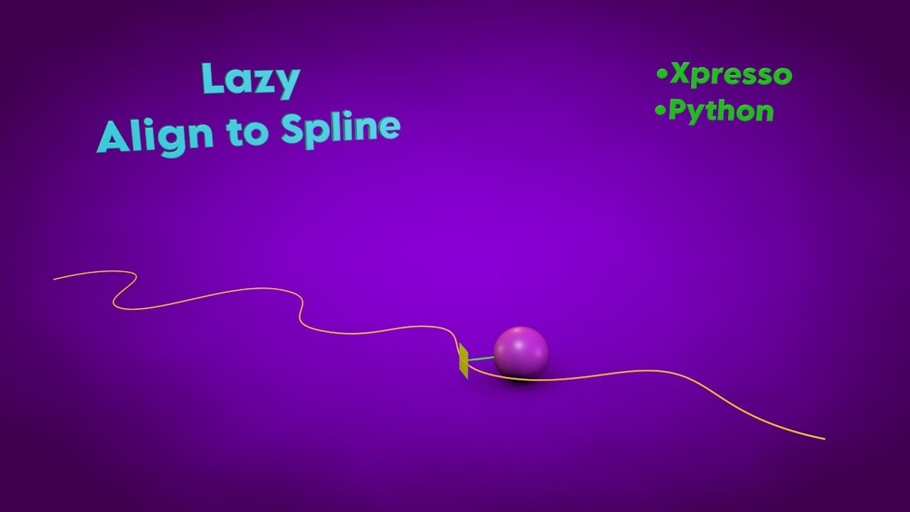 Cinema 4D Multi-Tech Tutorial 12: Lazy Align to Spline