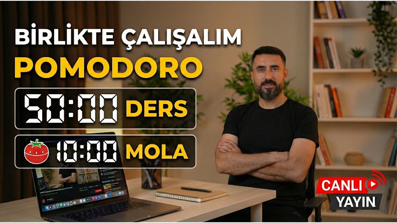 Birlikte Ders Çalışıyoruz: YALNIZ DEĞİLSİN! ✅ Hedef BAŞARI 🎯 | 50🕒10 / 2 Ders🔥