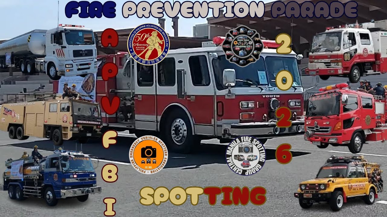 APVFBI fire prevention parade 2026 (emergency vehicles spotting) with PEVSA & CMFSG members 