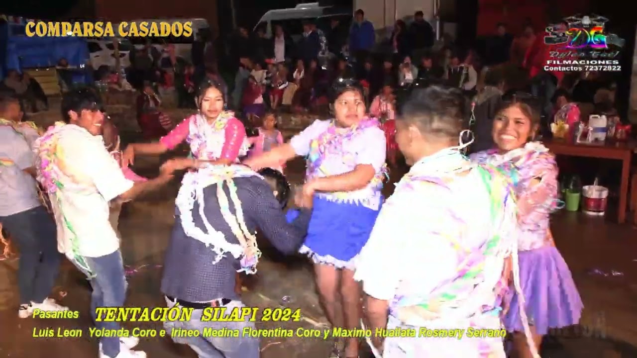 FIESTA  DE TENTACION  ESCORPION EN VIVO SILAPI 2024 CON LA COMPARSA  LOS CASADOS