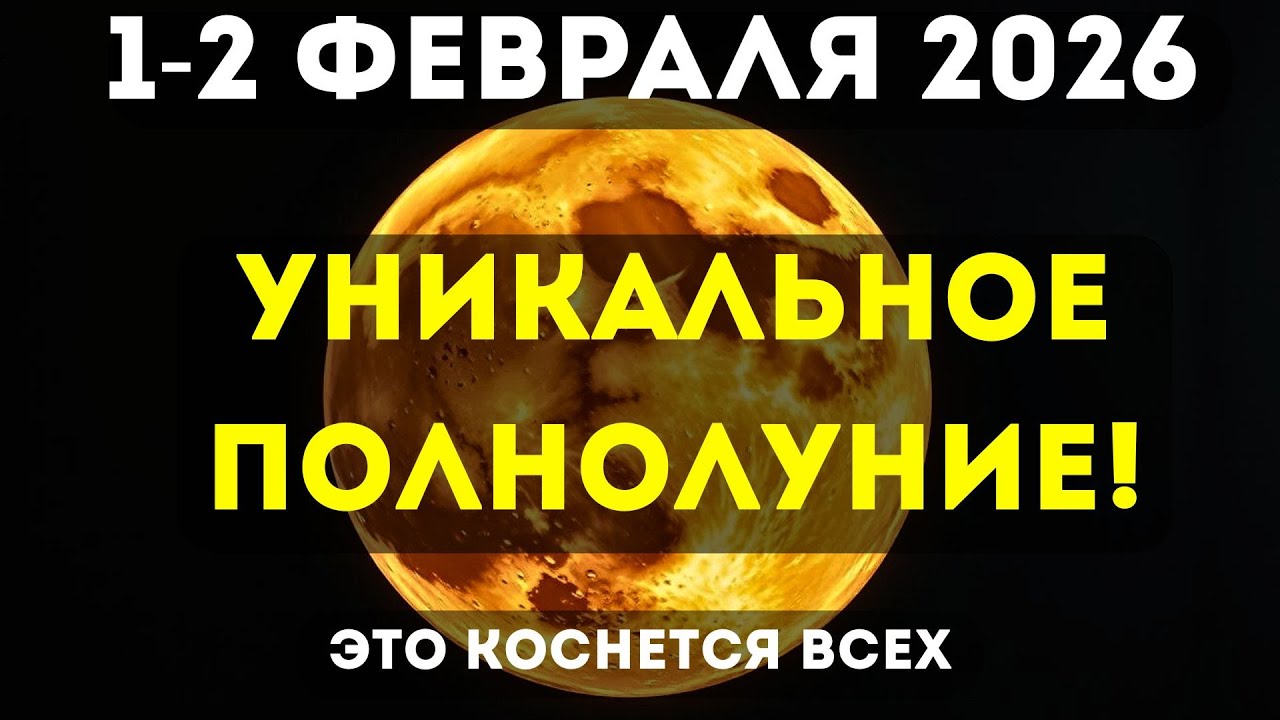 ПОЛНОЛУНИЕ 1–2 ФЕВРАЛЯ! КОМУ ОНО ПРИНЕСЁТ СИЛЬНЫЙ СДВИГ И ПОЧЕМУ