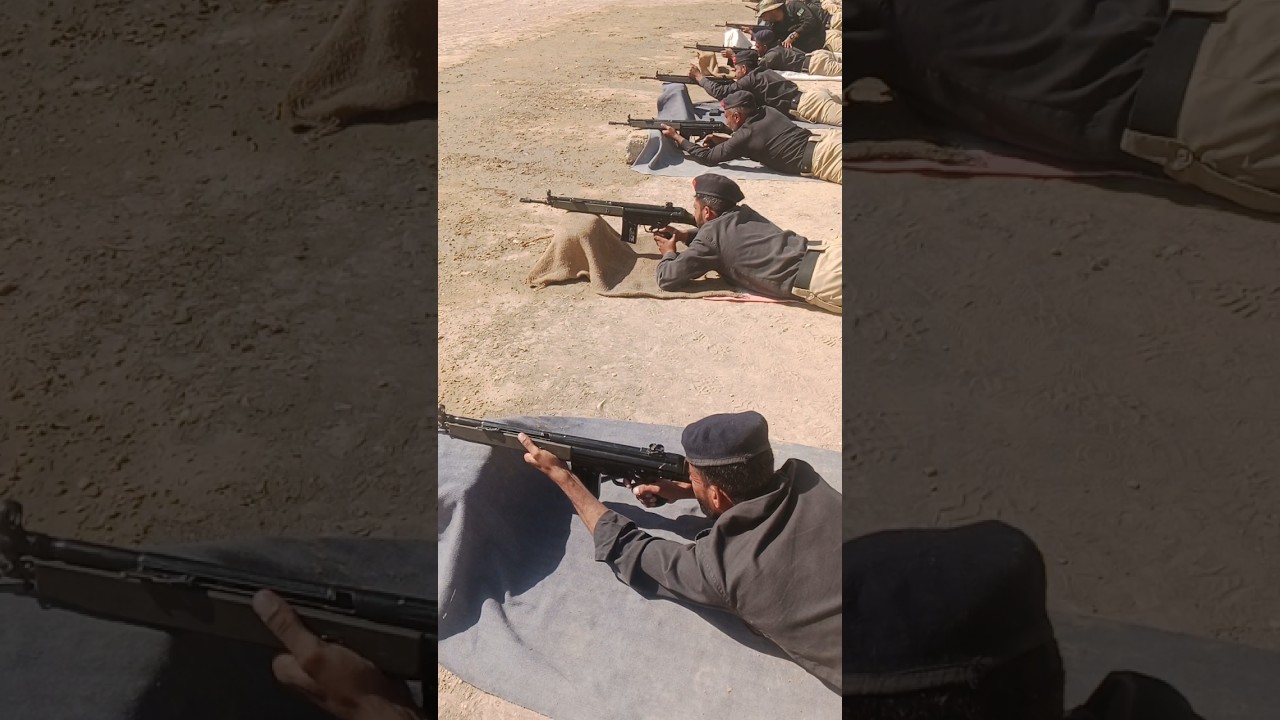 Balochistan police commandos tarning G3 7.62 fire #rtckalat #army #military #police