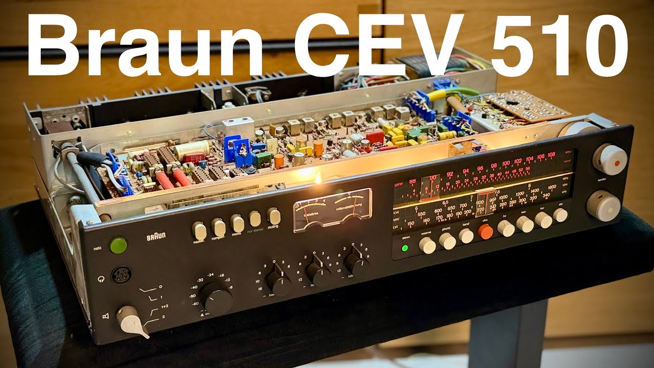 Демонстрационный образец ресивера Braun CEV 510, произведенного в Германии.