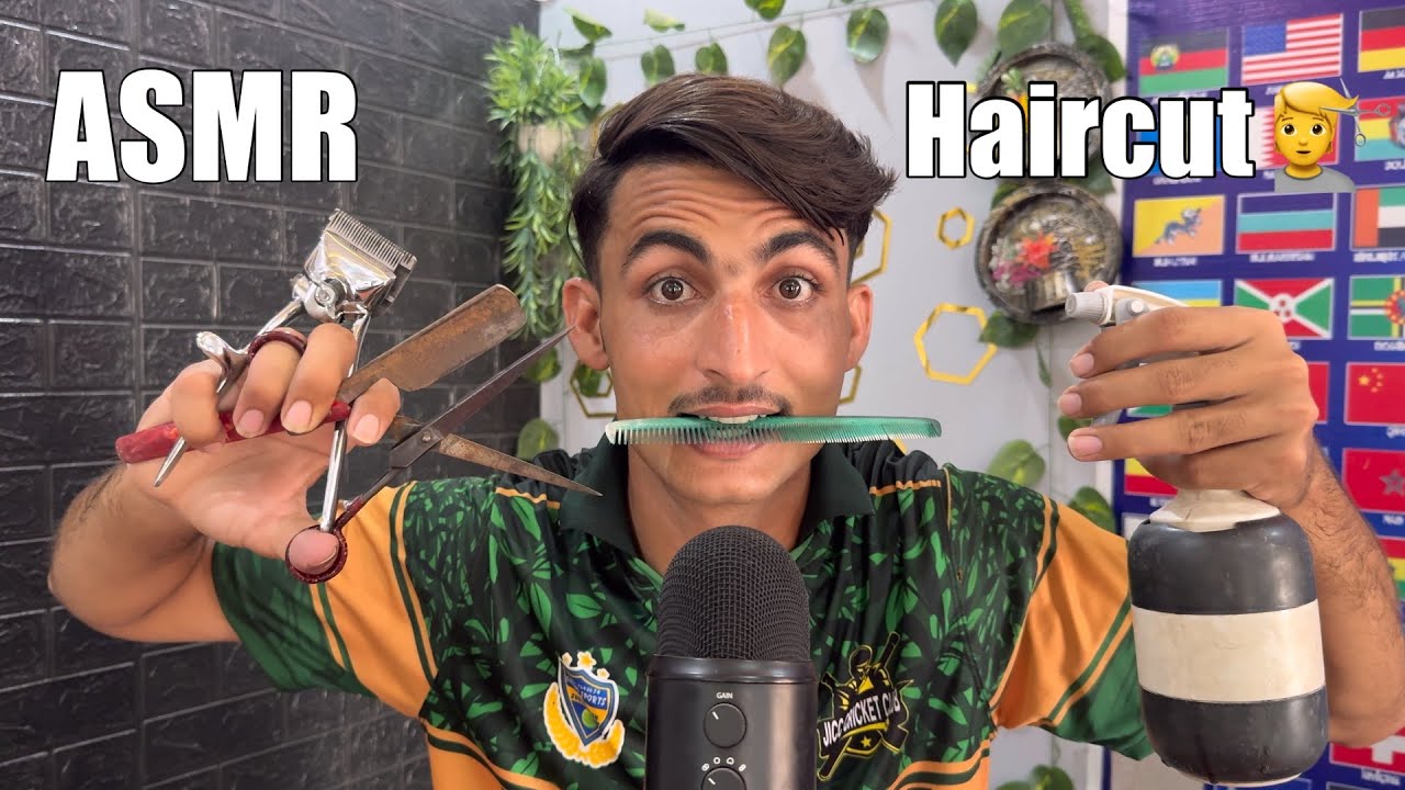 ASMR: Быстрая стрижка в парикмахерской 💇