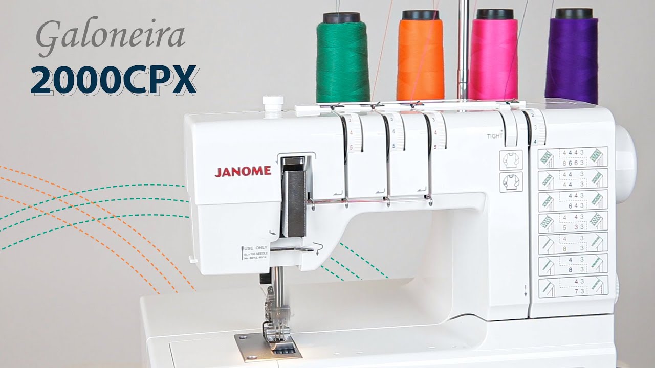 Janome apresenta a galoneira 2000CPX