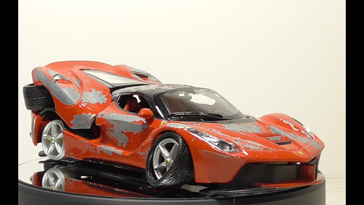 Restoration Damaged La Ferarri Model Car