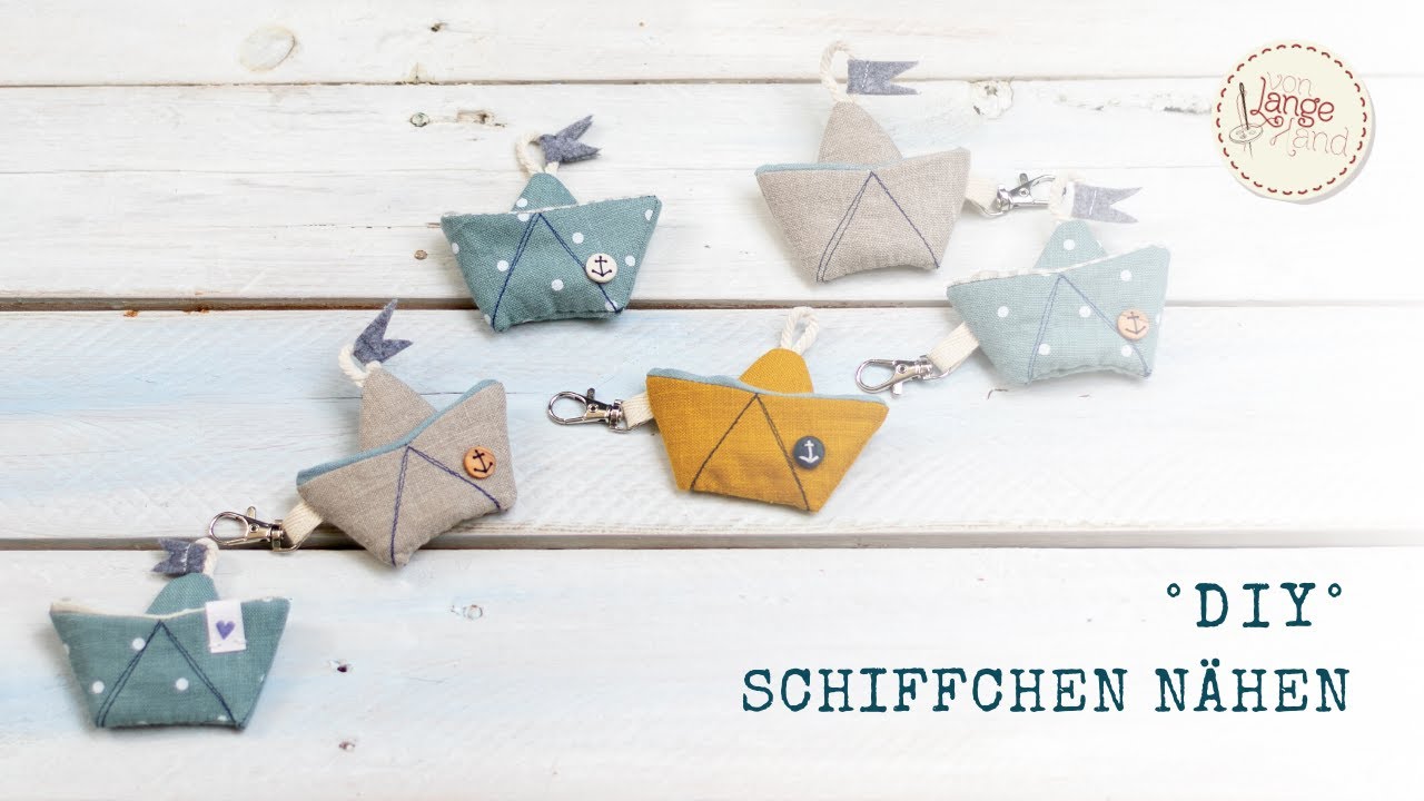 So nähst Du kleine Schiffe aus Stoffresten