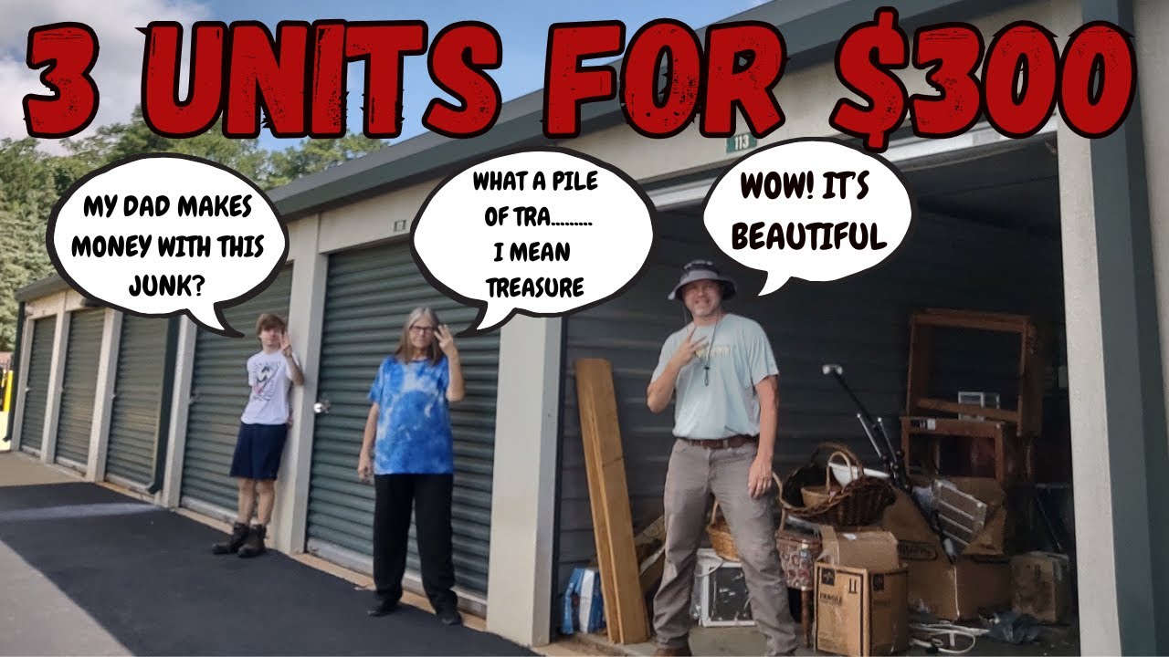 3 Junky Storage Units For $300 Have Boxes Full Of Surprises! How Rich Did I Become?