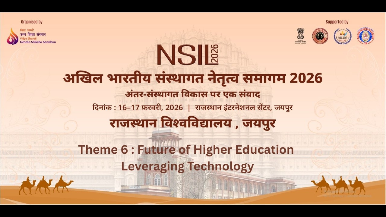 Prof  Arun Mohan Sherry Future of Higher Education with AI Technology & AI in Universities NSIL 2026