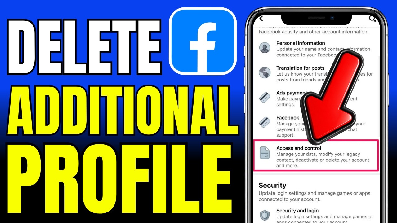Как удалить дополнительный профиль в Facebook (2026)