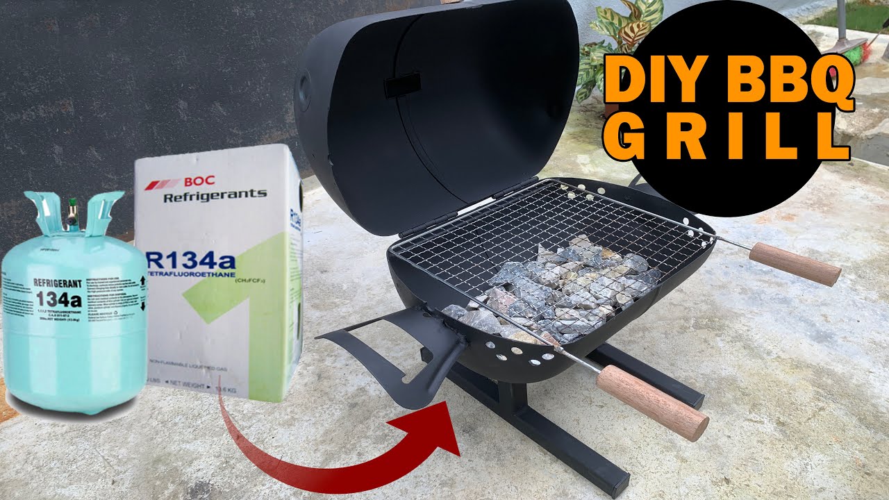DIY BBQ Grill | Tempat BBQ dari Tong Gas Aircond