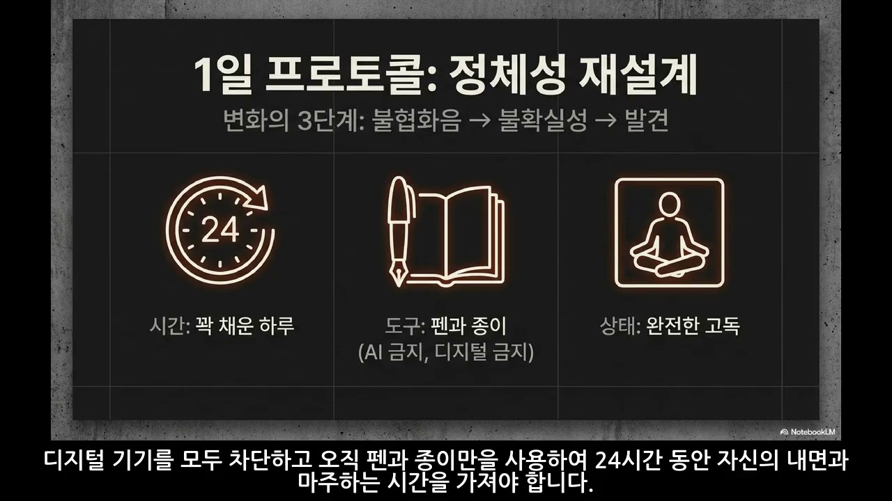 1일 만에 인생을 고치는 법.....이란 내용을 한 번 들여다 보자