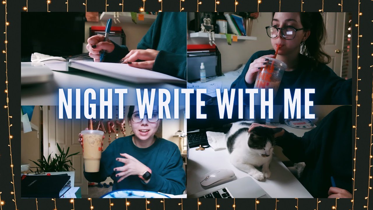 night writing vlog 002 // revising with beta reader feedback