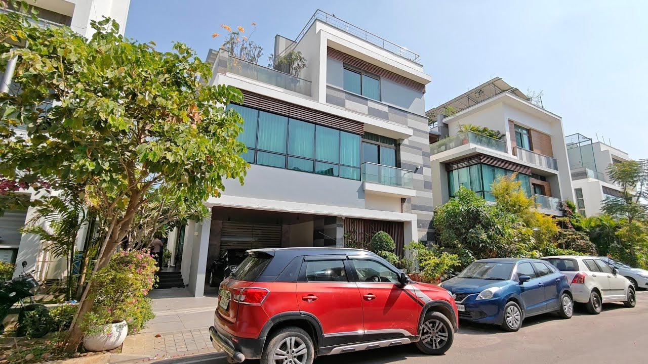 5 BHK FULLY FURNISHED 5700 SFT TRIPLEX VILLA FOR SALE IN NANAKRAMGUDA HYDERABAD ELIP PROPERTY